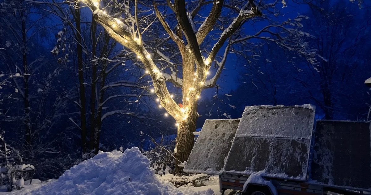 Offgrid zima — instalacja na Windy Farm
