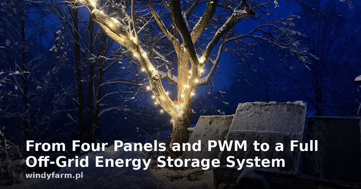 From Four Panels and PWM to a Full Off-Grid Energy Storage System
