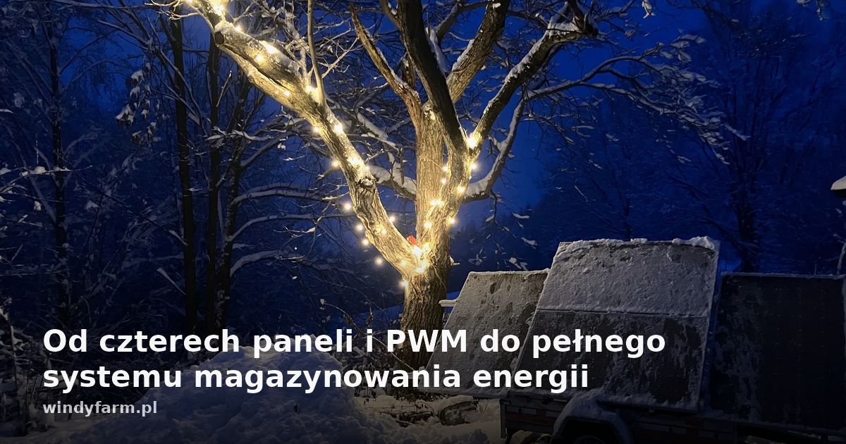 Od czterech paneli i PWM do pełnego systemu magazynowania energii