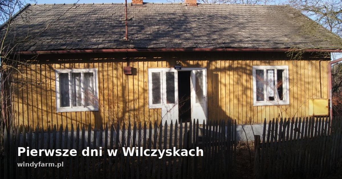 Pierwsze dni w Wilczyskach