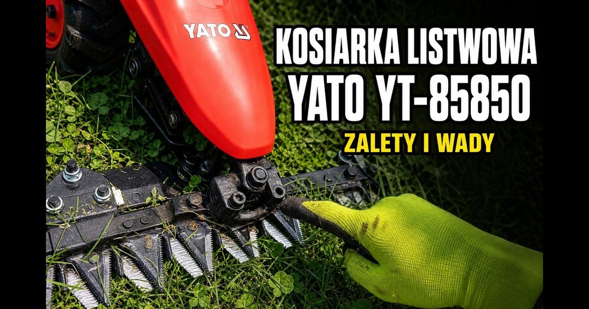Yato YT-85850 — kosiarka listwowa i bijakowa na gospodarstwie